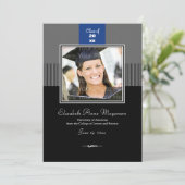 Invitation Classic Top Band :Bleu (Debout devant)