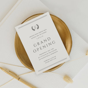 Invitation Classic Votre Logo Ici Business Grand Ouverture