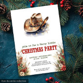Invitation Classic Western Christmas party editable invites
