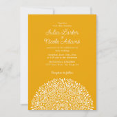 Invitation Classical Ornate Art Deco Style Mandala Wedding (Devant)