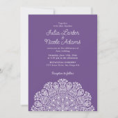 Invitation Classical Ornate Art Deco Style Mandala Wedding (Devant)