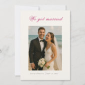 Invitation Classical Pearl Swan Floral Wedding Announcement (Devant)