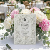 Invitation Classical Rococo Arch Fairytale Columns Wedding