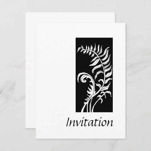 Invitation classique (Devant / Derrière)