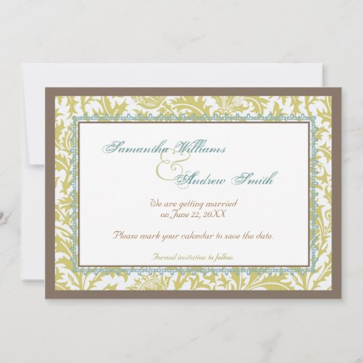 Invitation classique (Dos)