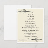 Invitation Classique 4,25x5,25 (Devant / Derrière)