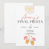 Invitation classique à la fête de bachelorette ave (Devant / Derrière)