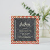 Invitation classique à la fête de Noël (Debout devant)
