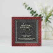 Invitation classique à la fête de Noël (Debout devant)