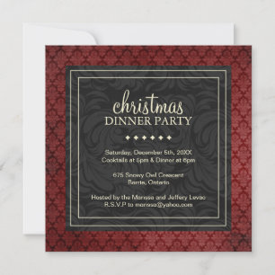 Invitation classique à la fête de Noël