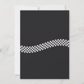 Invitation classique à l'anniversaire de moto (Dos)