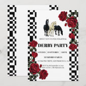 Invitation classique à une soirée Kentucky Derby | (Devant / Derrière)