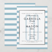Invitation Classique Art Déco pour les 60 ans de mariage (Devant / Derrière)