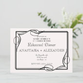Invitation classique au dîner de répétition. (Debout devant)
