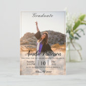 Invitation Classique avec la photo Graduation Celebration (Debout devant)