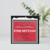 INVITATION CLASSIQUE BROADWAY - B'NEI MITZVAH (Debout devant)