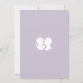 Invitation Classique Cameo Regency Purple Mariage (Dos)