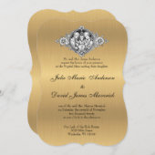 Invitation Classique catholique Élégant Mariage religieux (Devant / Derrière)