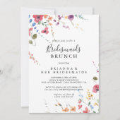 Invitation Classique Colorful Wild Bridesmaids Brunch Douche (Devant)