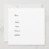 Invitation classique Damask (Dos)