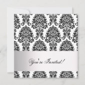 Invitation classique Damask (Devant)