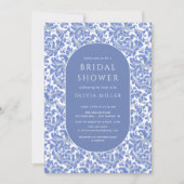 Invitation classique Damask Floral Bridal Shower (Devant)