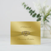 Invitation Classique d'Anniversaire de Mariage de  (Debout devant)