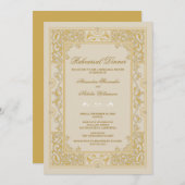 Invitation classique de dîner de répétition de (Devant / Derrière)