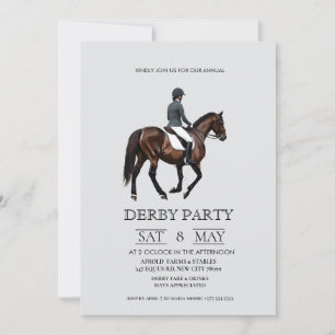 Invitation classique de fête de derby du Kentucky