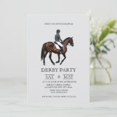 Invitation classique de fête de derby du Kentucky (Debout devant)
