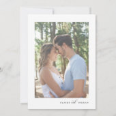 Invitation classique de fiançailles pour une soiré (Dos)