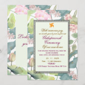 Invitation classique de Griha Pravesh hindou (Devant / Derrière)