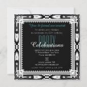 Invitation classique de la fête du 50e anniversair (Dos)