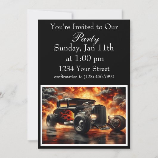 Invitation classique de la partie Cruiser (Devant)