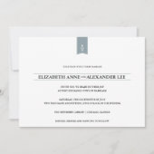 Invitation classique de noces d'argent de (Devant)