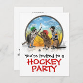 Invitation classique de partie de créature (Devant / Derrière)