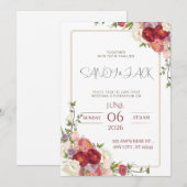 Invitation Classique & Élégant (Devant / Derrière)