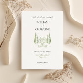Invitation Classique Elegant Luxe Simple Mariage