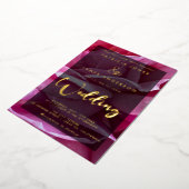 Invitation classique, élégante Rose Mariage Foil (Rotation)