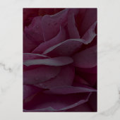 Invitation classique, élégante Rose Mariage Foil (Verso)