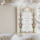 Invitation classique Enchanted Garden Wedding