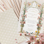 Invitation classique Enchanted Garden Wedding