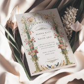 Invitation classique Enchanted Garden Wedding