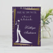 Invitation Classique Gatsby Déco Douche nuptiale (Debout devant)