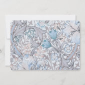 Invitation Classique Golden Lily Elégant Pastel Morris Mariag (Dos)