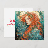 Invitation Classique intemporelle, Saint Valentin (Devant / Derrière)