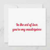 Invitation Classique intemporelle, Saint Valentin (Dos)