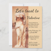 Invitation Classique Italien Amour Déesse Valentine Invitatio (Devant)