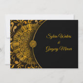 Invitation Classique mandala classique élégant mariage de lux (Devant)