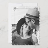 Invitation Classique minimaliste, votre photo d'amour  (Dos)